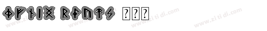 Comic Runes字体转换